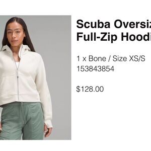 lululemon scuba oversized full zip hoodie